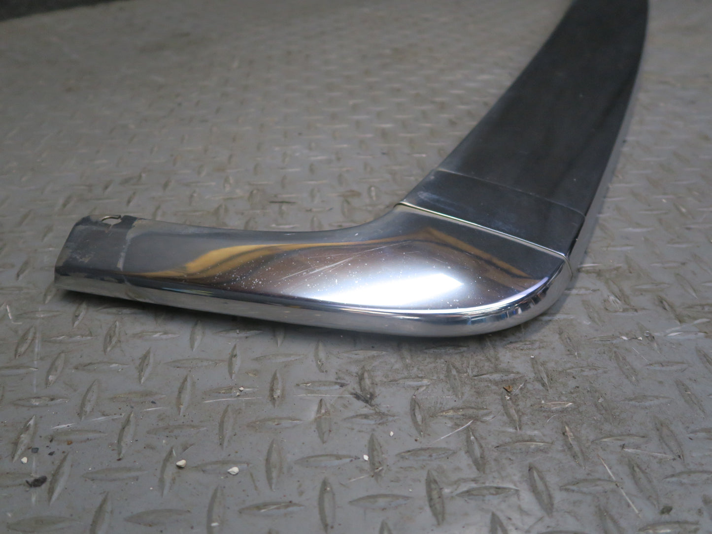 86-91 Mercedes W126 Rear Bumper Left Center Right Chrome Trim Cover Set OEM