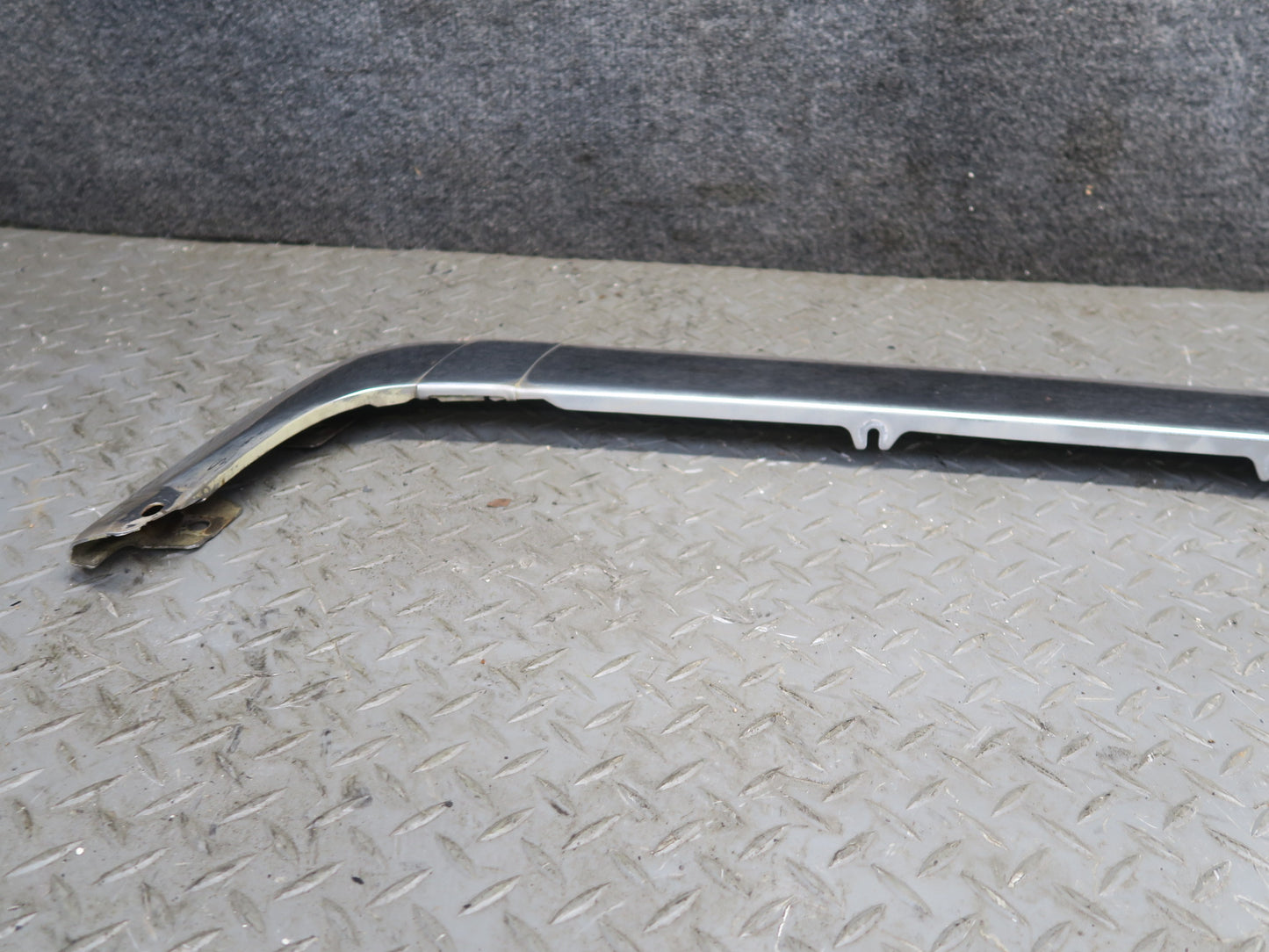86-91 Mercedes W126 Rear Bumper Left Center Right Chrome Trim Cover Set OEM