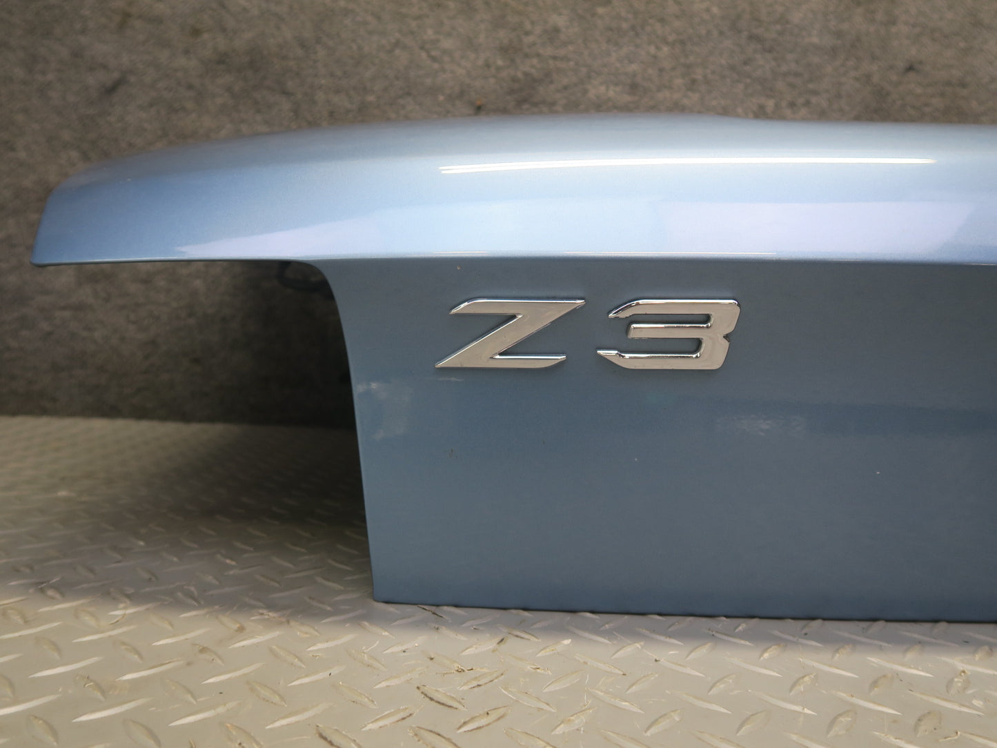 96-99 BMW E36/7 Z3 Roadster Rear Trunk Deck Lid Shell Cover Panel Blue OEM