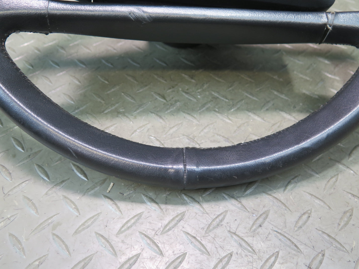1984-1989 Porsche 928 Leather Steering Black w Horn Pad Cover