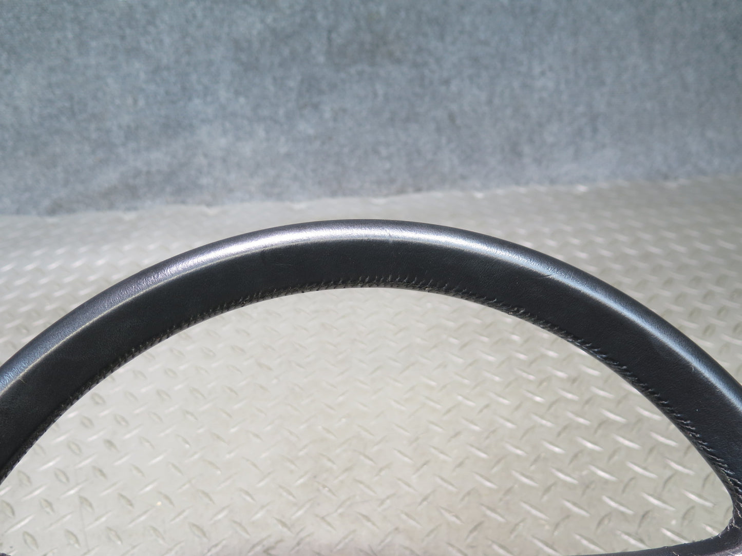 1984-1989 Porsche 928 Leather Steering Black w Horn Pad Cover