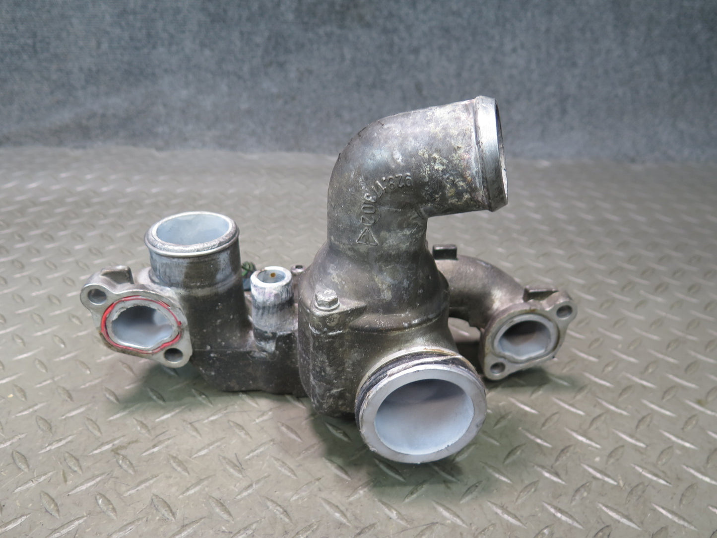 1987-1991 Porsche 928 S4 5.0L V8 Engine Coolant Thermostat Housing Assembly