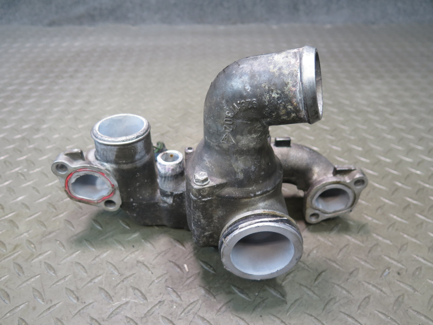 1987-1991 Porsche 928 S4 5.0L V8 Engine Coolant Thermostat Housing Assembly
