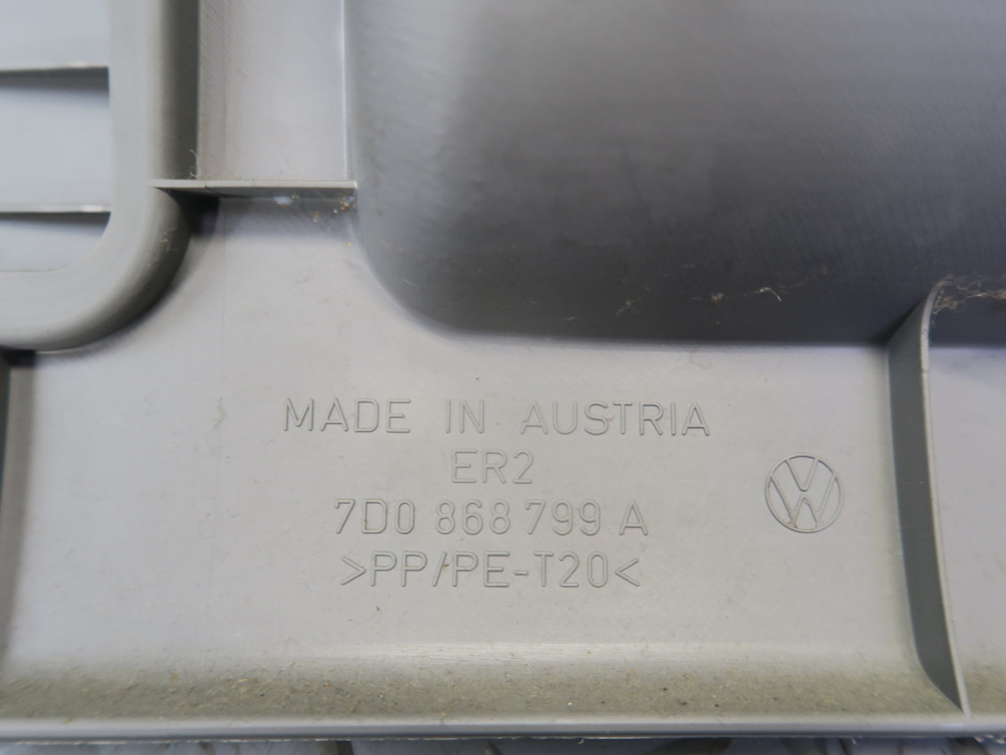 99-03 VW Eurovan T4 MV Rear Seat Lower Trim Cover Panel Access Bench Gray OEM