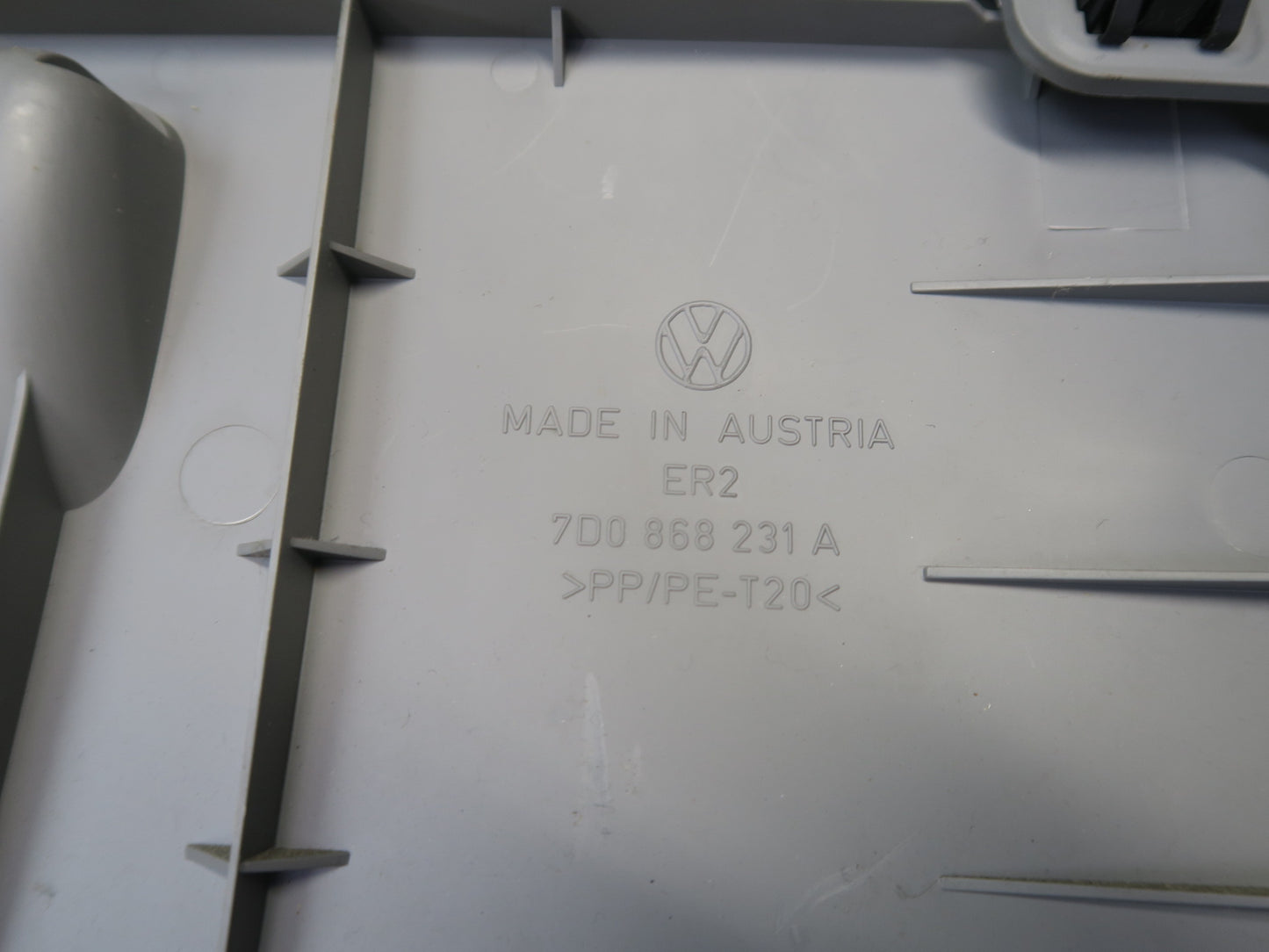 99-03 VW Eurovan T4 MV Rear Seat Lower Trim Cover Panel Access Bench Gray OEM