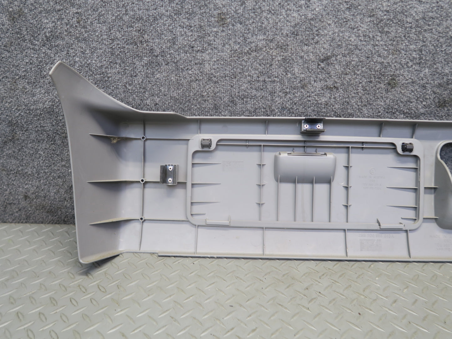 99-03 VW Eurovan T4 MV Rear Seat Lower Trim Cover Panel Access Bench Gray OEM