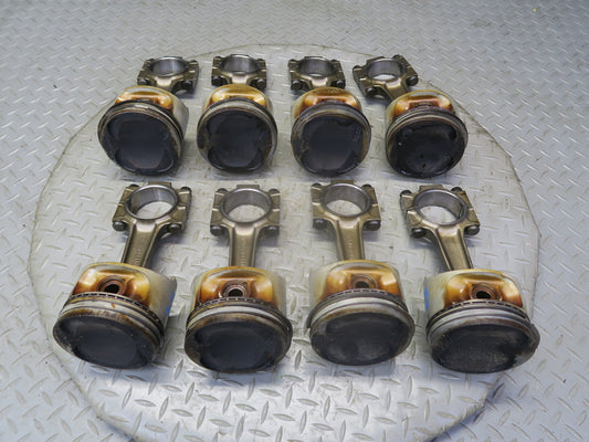 1987-1991 Porsche 928 S4 5.0L Engine Piston Connecting Rod Set of 8 60k Miles