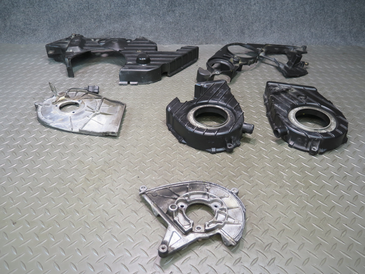 1987-1991 Porsche 928 S4 5.0L V8 M28.42 Engine Motor Timing Cover Set of 6