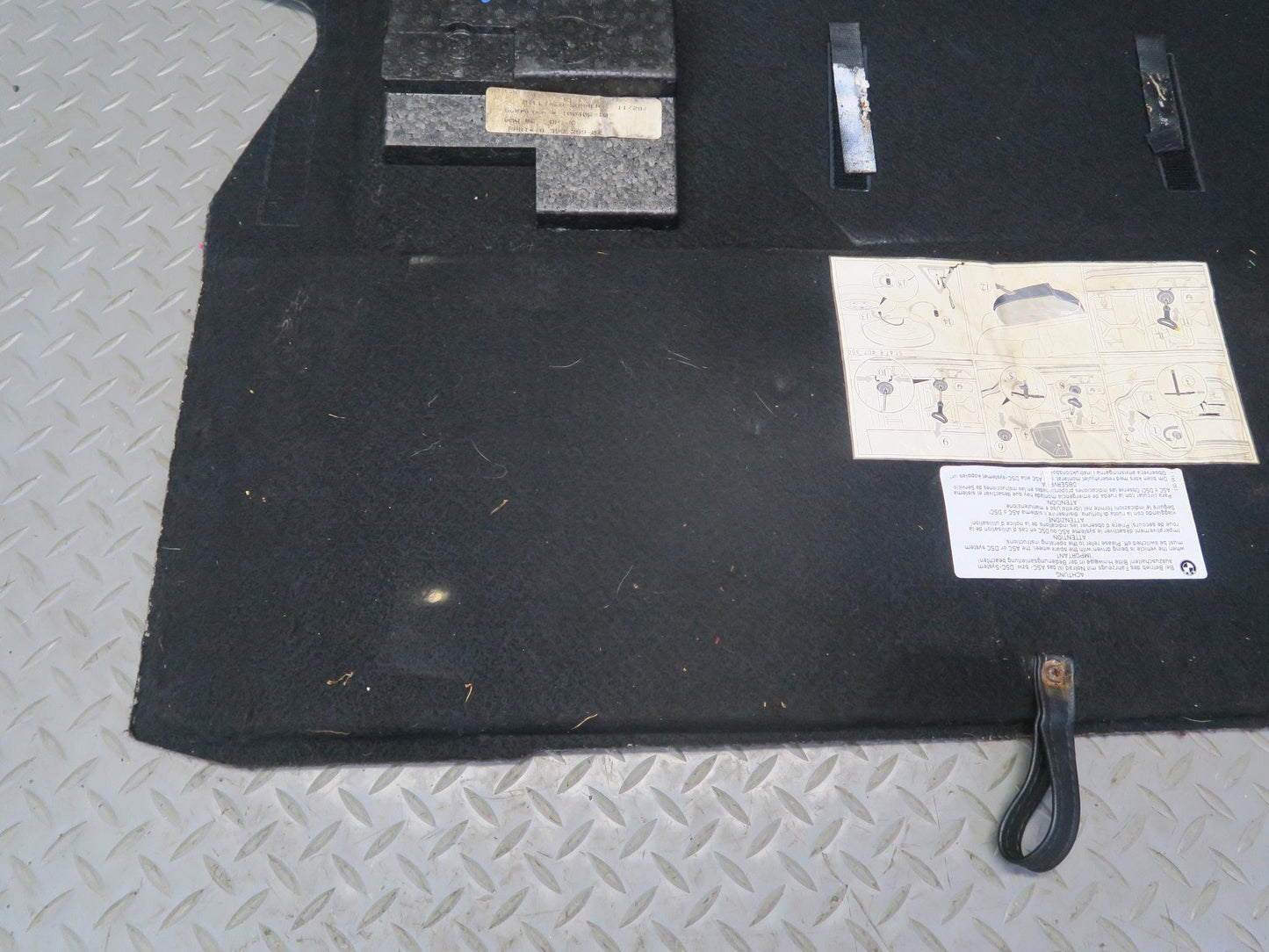 96-02 BMW E36/7 Z3 Roadster Rear Trunk Floor MAT Carpet Cover Gray 8399299 OEM