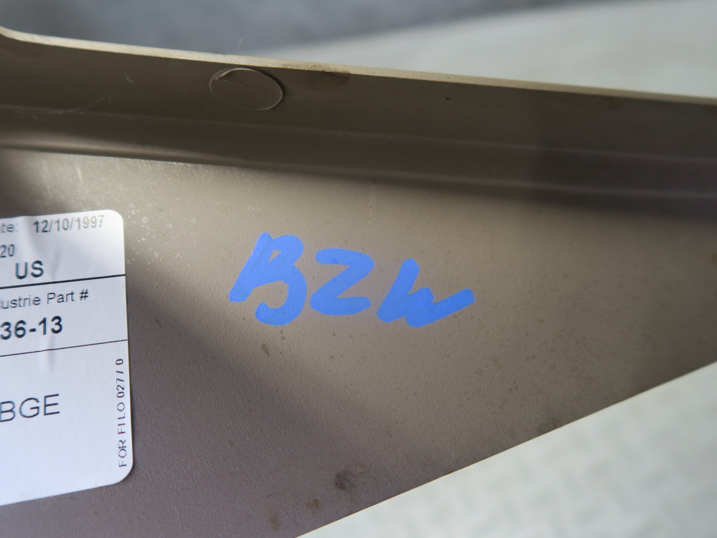 96-02 BMW E36/7 Z3 Roadster Center Console Trim Cover Panel Beige OEM