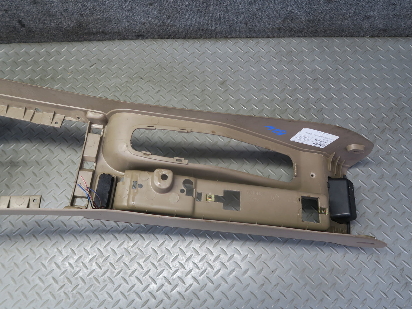 96-02 BMW E36/7 Z3 Roadster Center Console Trim Cover Panel Beige OEM