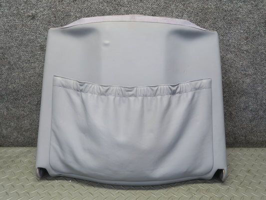 89-91 Mercedes W126 Sedan Front Left Driver Seat Back Trim Cover Panel Gray OEM