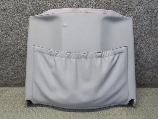 89-91 Mercedes W126 Sedan Front Right Seat Back Trim Cover Panel Gray OEM