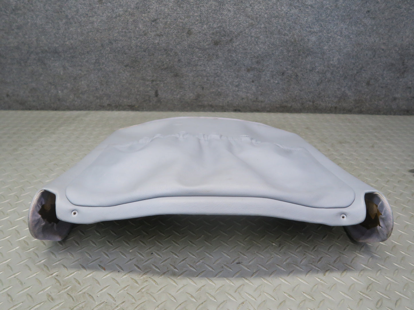 89-91 Mercedes W126 Sedan Front Right Seat Back Trim Cover Panel Gray OEM