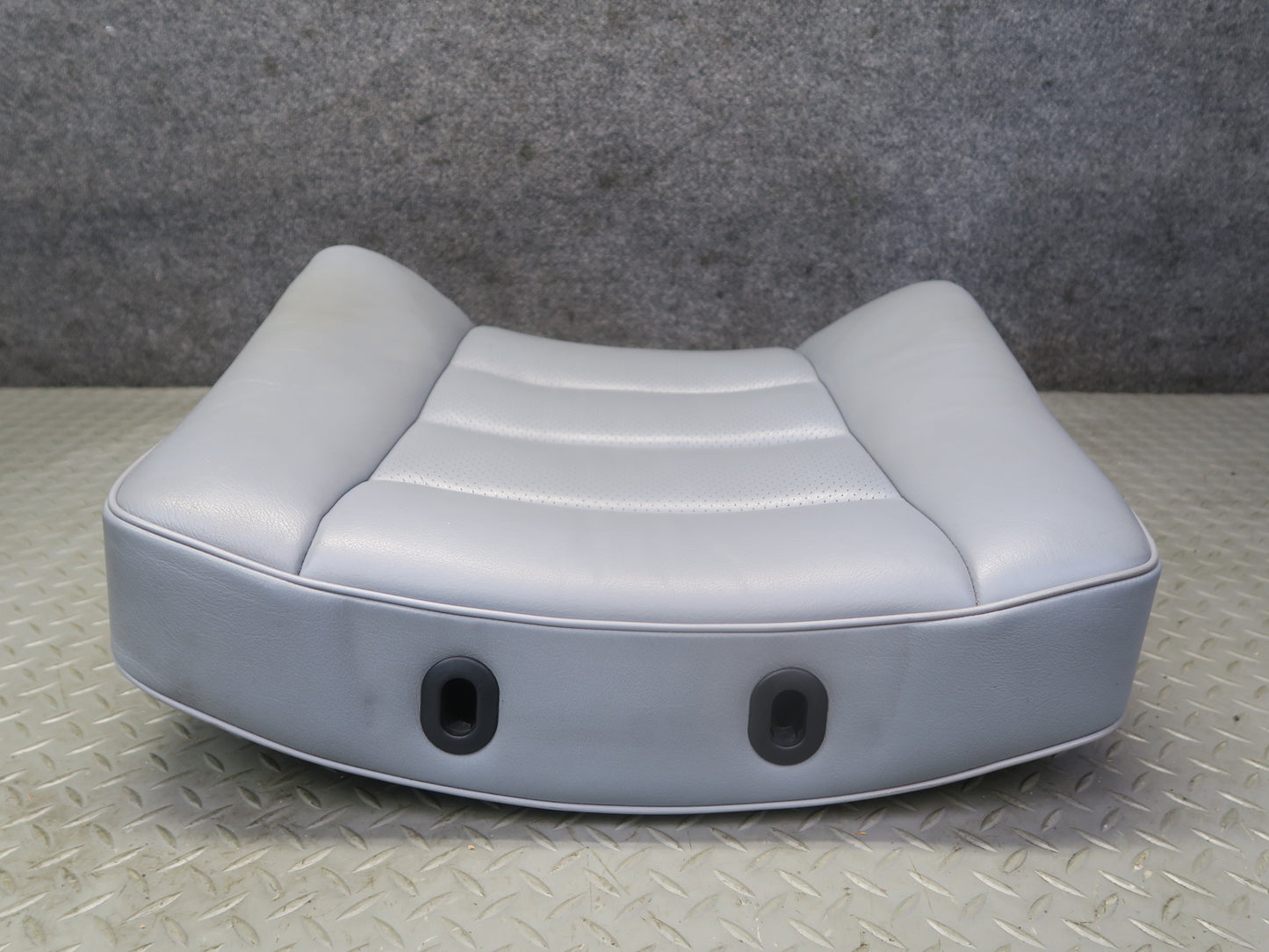 89-91 Mercedes W126 Sedan Front Right Heated Seat Upper Leather Cushion Gray OEM
