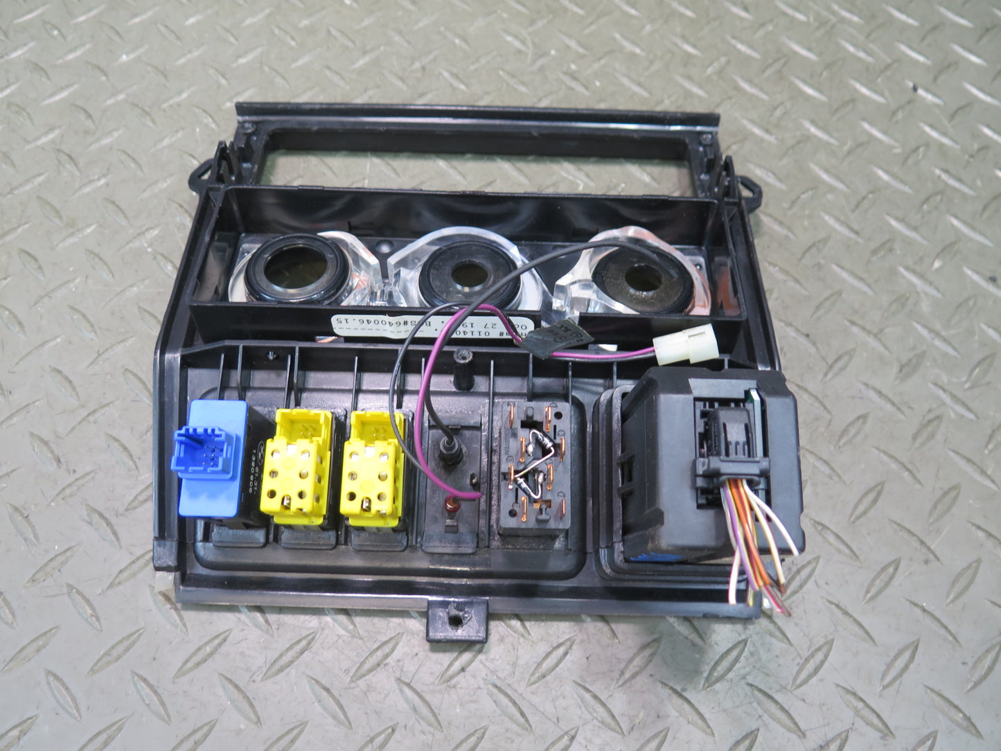 96-99 BMW E36/7 Z3 Center Console A/C Heater Switch Trim Panel w Switches OEM