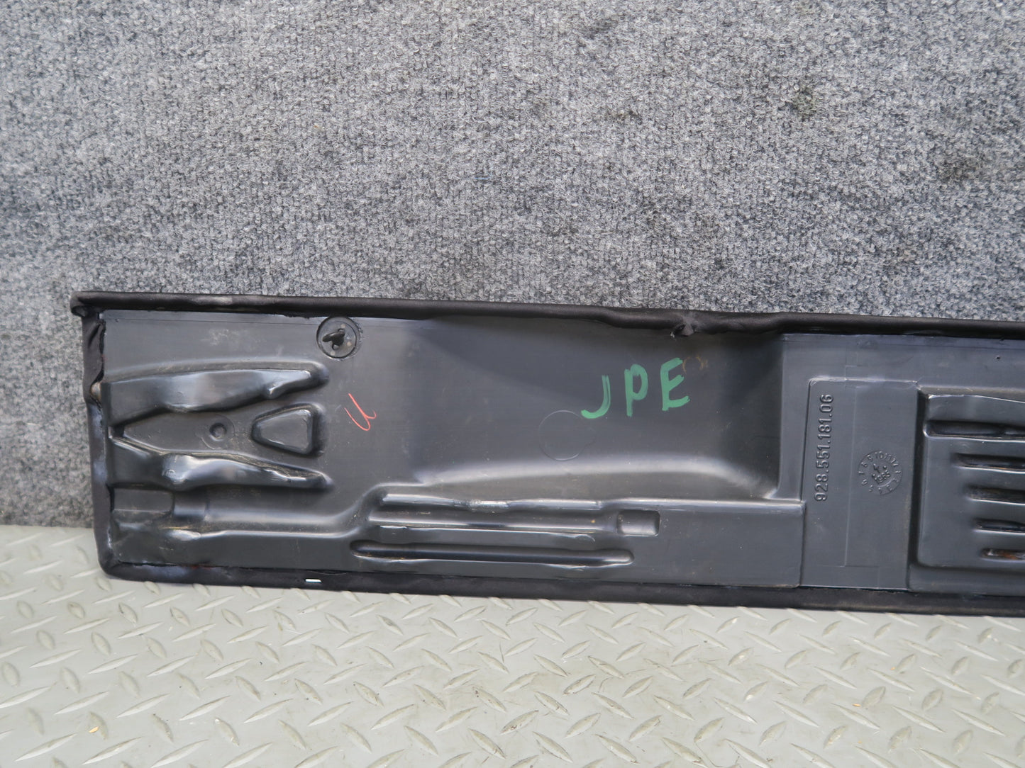 1984-1991 Porsche 928 Rear Trunk Tool Holder Trim Cover Panel 92855118106
