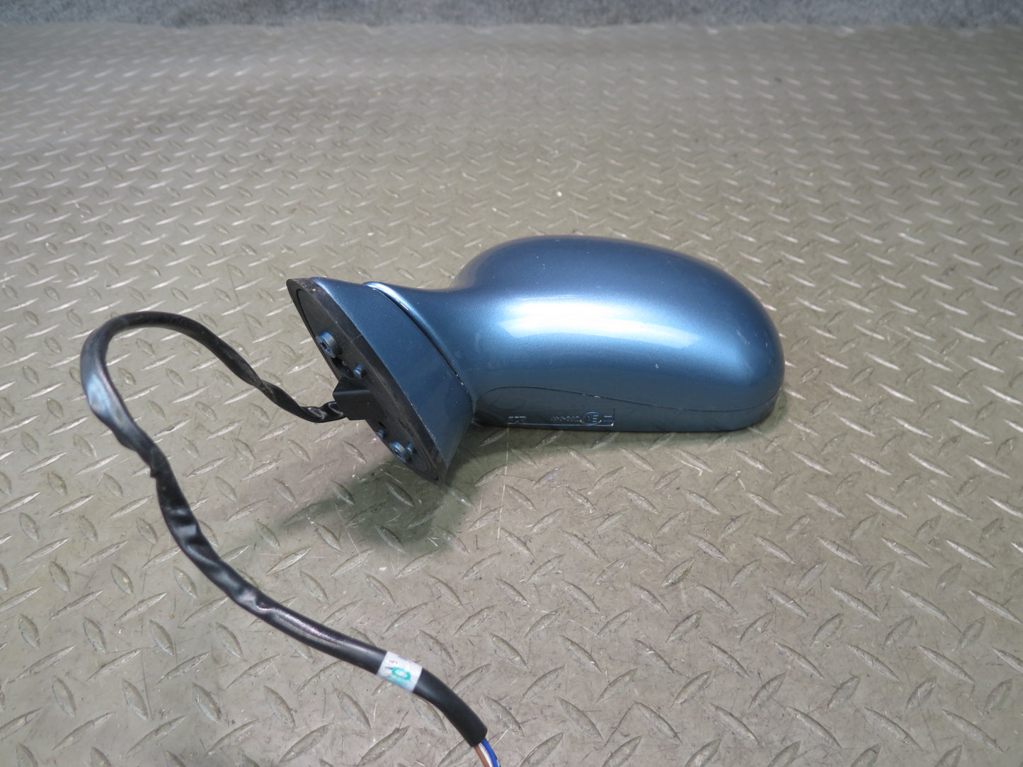 96-02 BMW E36/7 Z3 Front Left Exterior Side View Power Heated Mirror Blue OEM