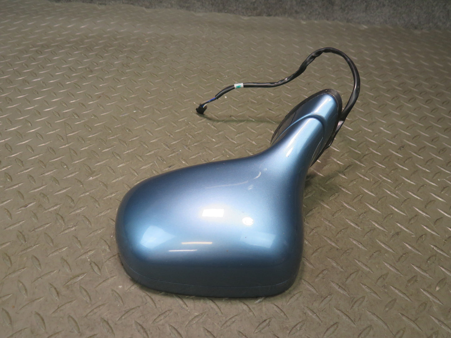 96-02 BMW E36/7 Z3 Front Left Exterior Side View Power Heated Mirror Blue OEM