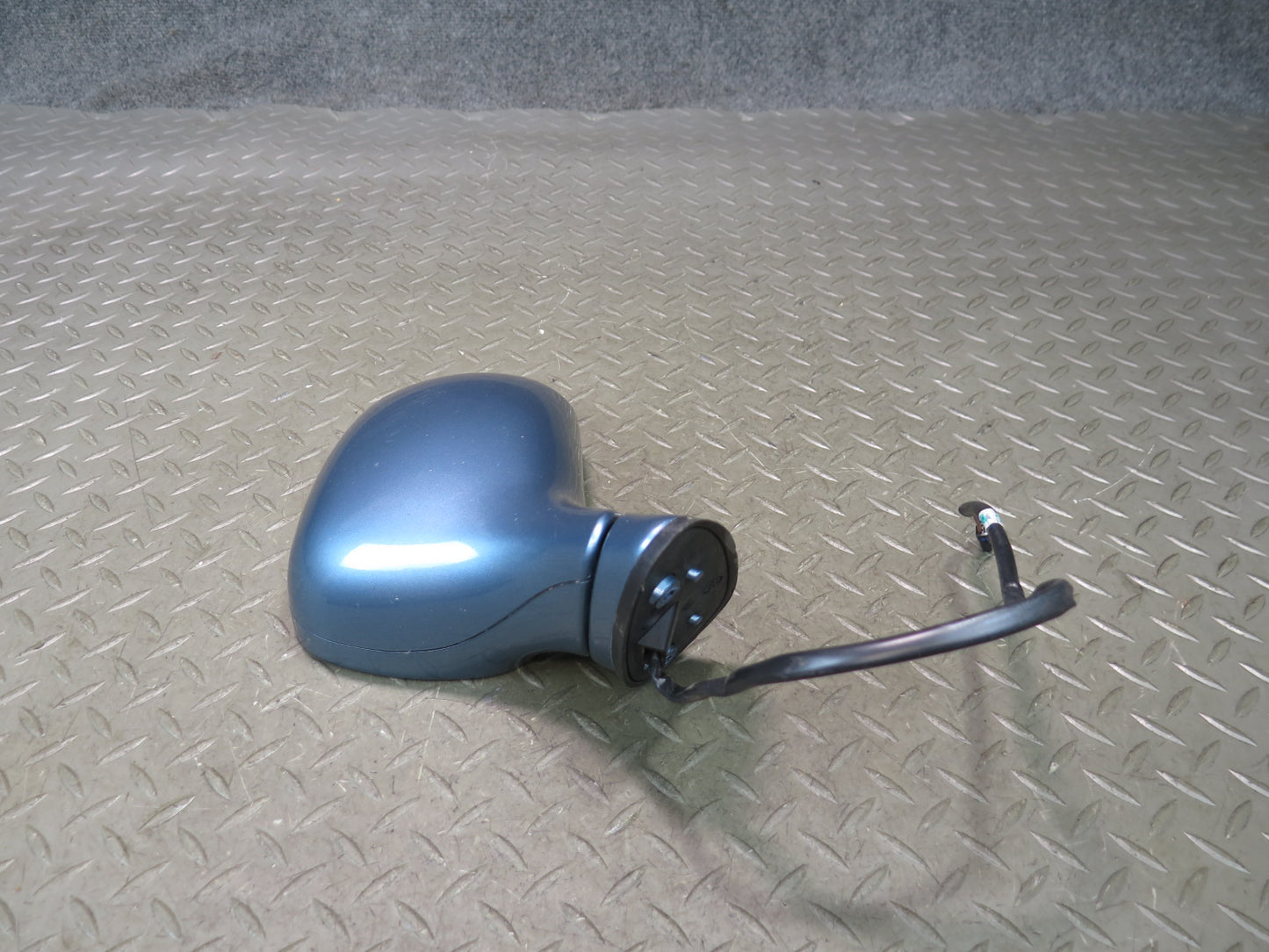 96-02 BMW E36/7 Z3 Front Left Exterior Side View Power Heated Mirror Blue OEM