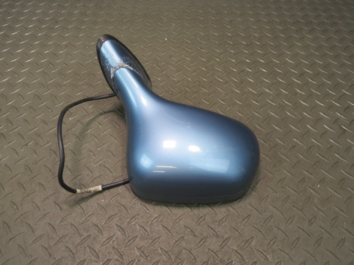 96-02 BMW E36/7 Z3 Front Right Exterior Side View Power Heated Mirror Blue OEM
