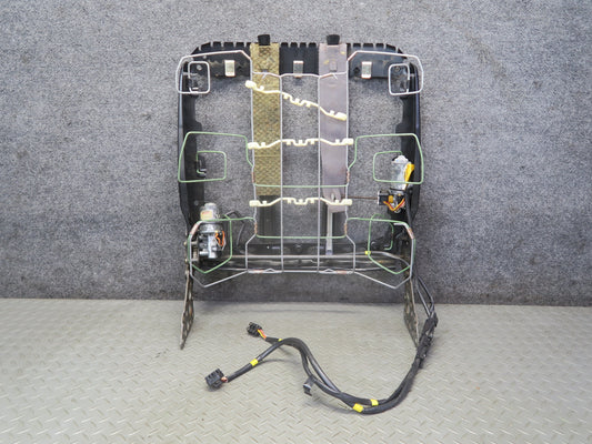 86-91 Mercedes W126 Sedan Front Left Driver Side Upper Seat Frame w Motors OEM