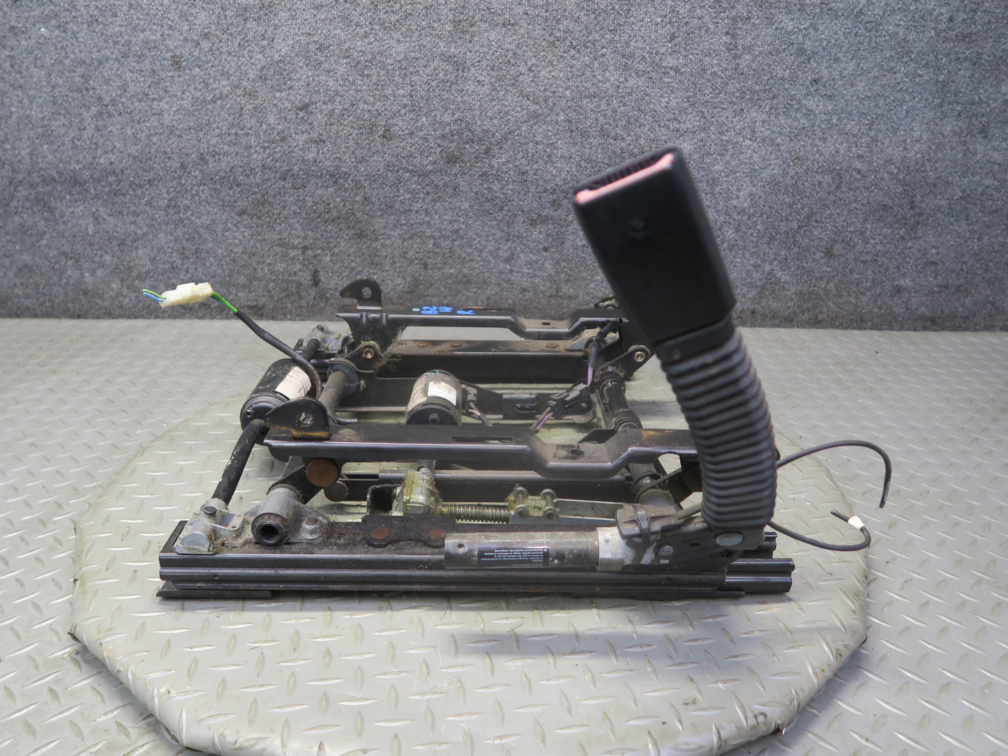 98-02 BMW E36/7 Z3 Front Right Seat Lower Frame Track Rail w Motors OEM