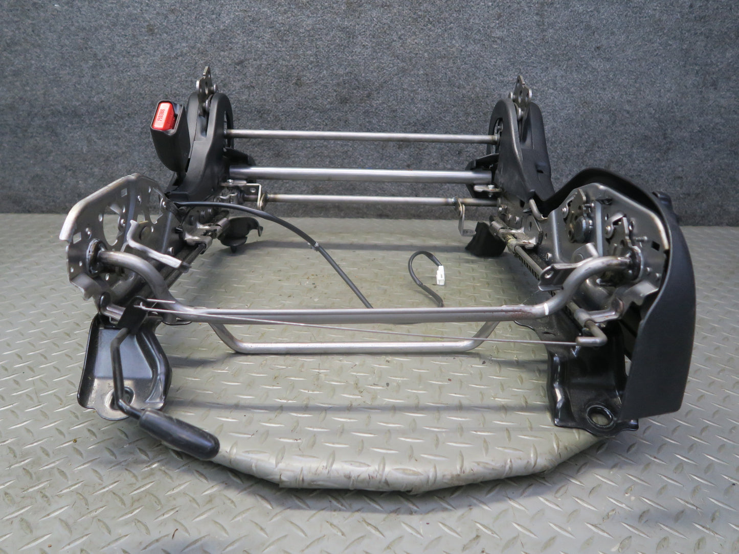 11-20 Nissan 370Z Z4 Coupe Front Left Seat Lower Frame Manual Track Rail OEM