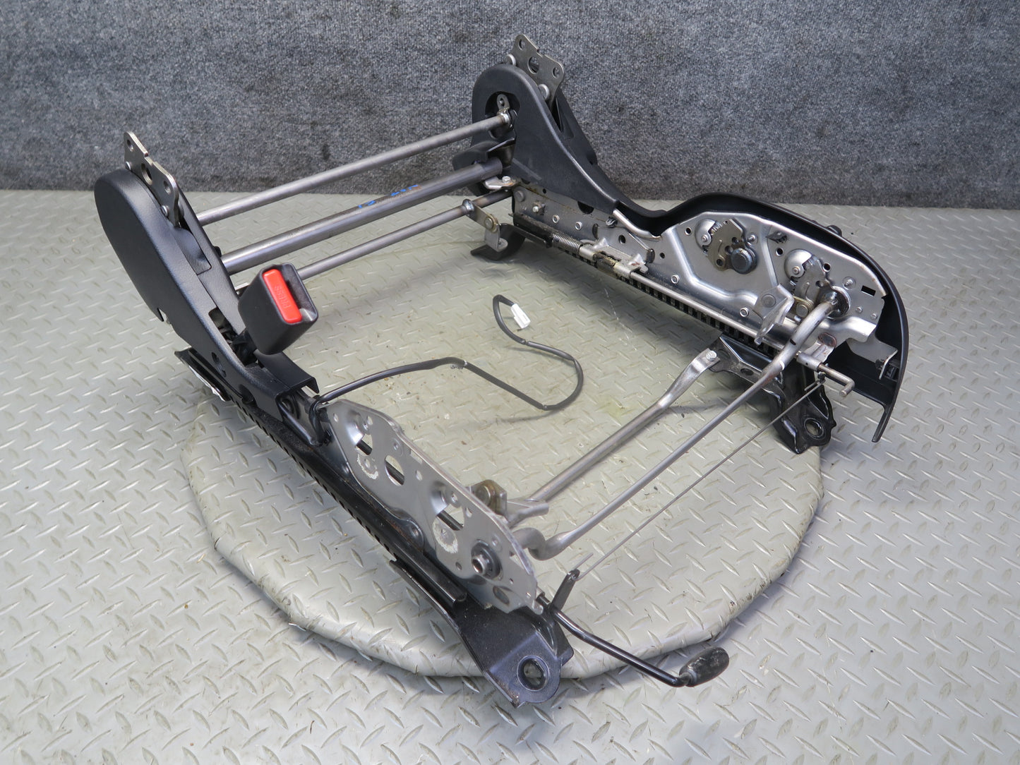 11-20 Nissan 370Z Z4 Coupe Front Left Seat Lower Frame Manual Track Rail OEM