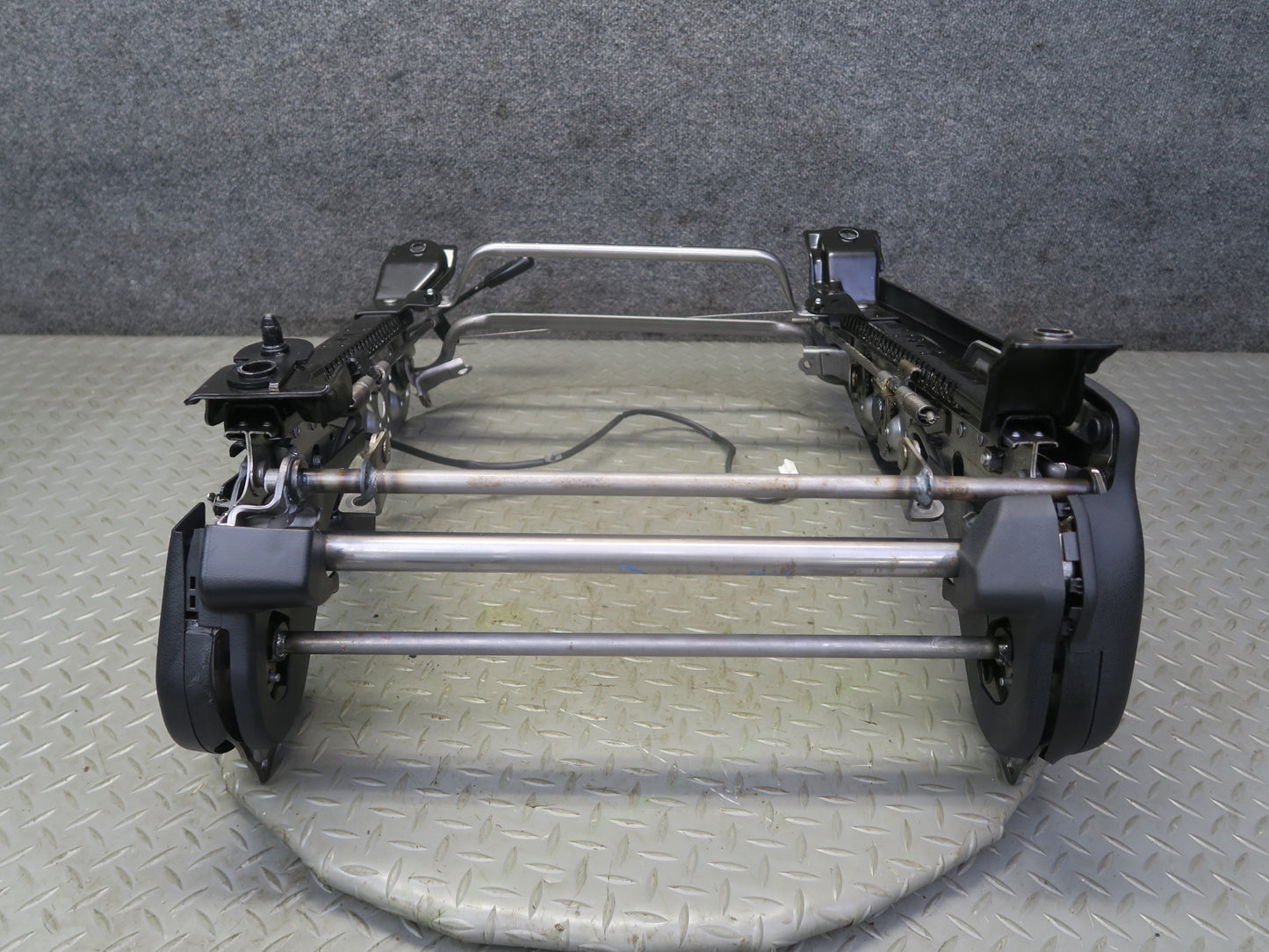 11-20 Nissan 370Z Z4 Coupe Front Left Seat Lower Frame Manual Track Rail OEM