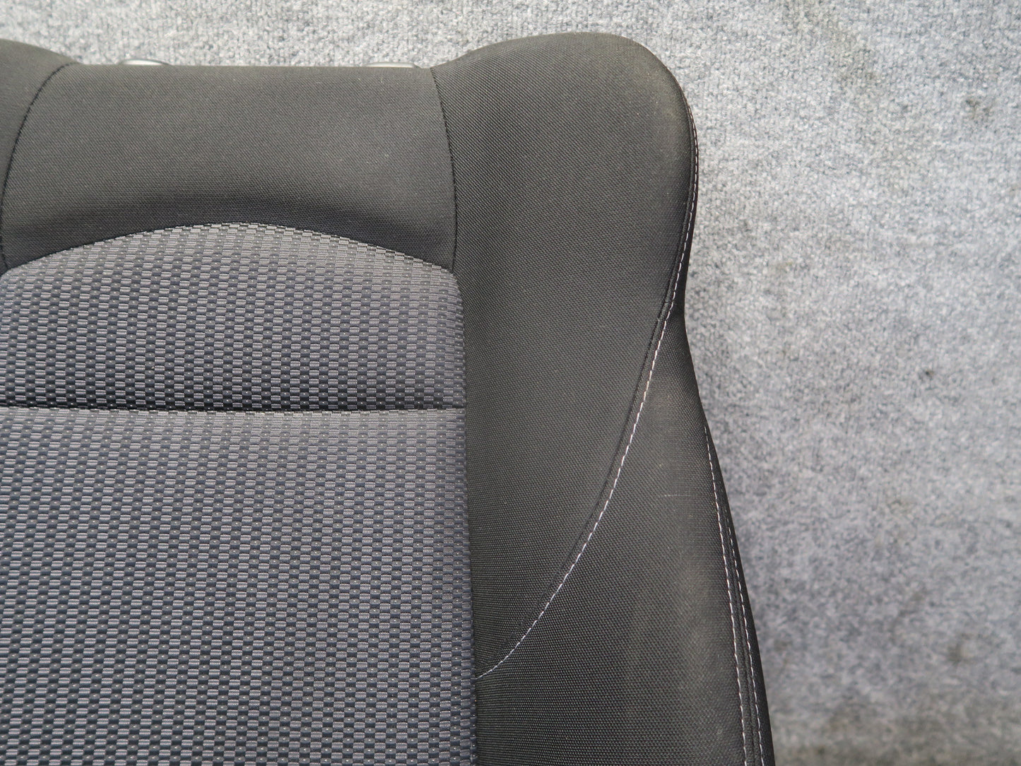 11-20 Nissan Z34 370Z Coupe Front Right Seat Upper Cloth Cushion Black 31K OEM