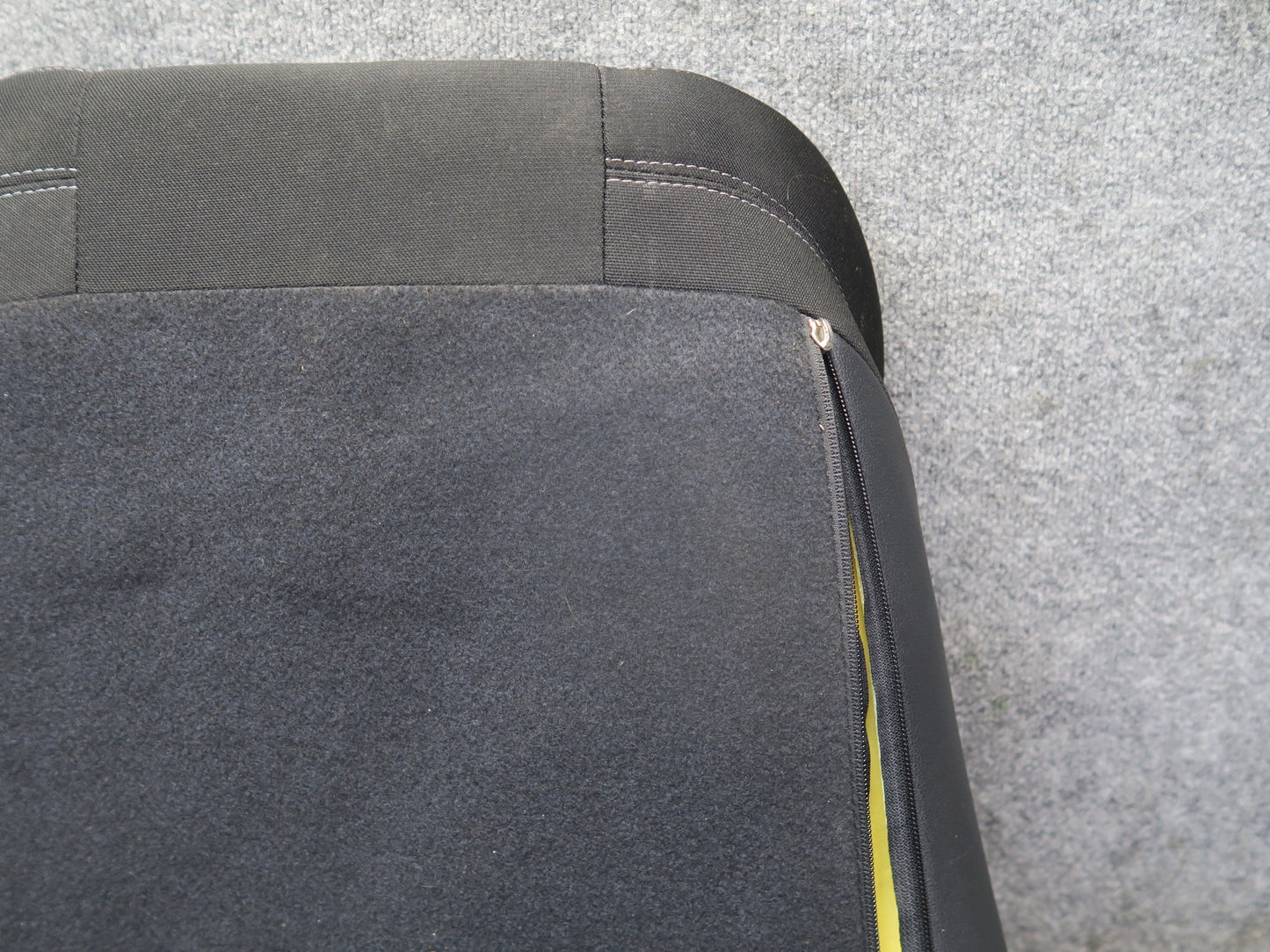 11-20 Nissan Z34 370Z Coupe Front Right Seat Upper Cloth Cushion Black 31K OEM