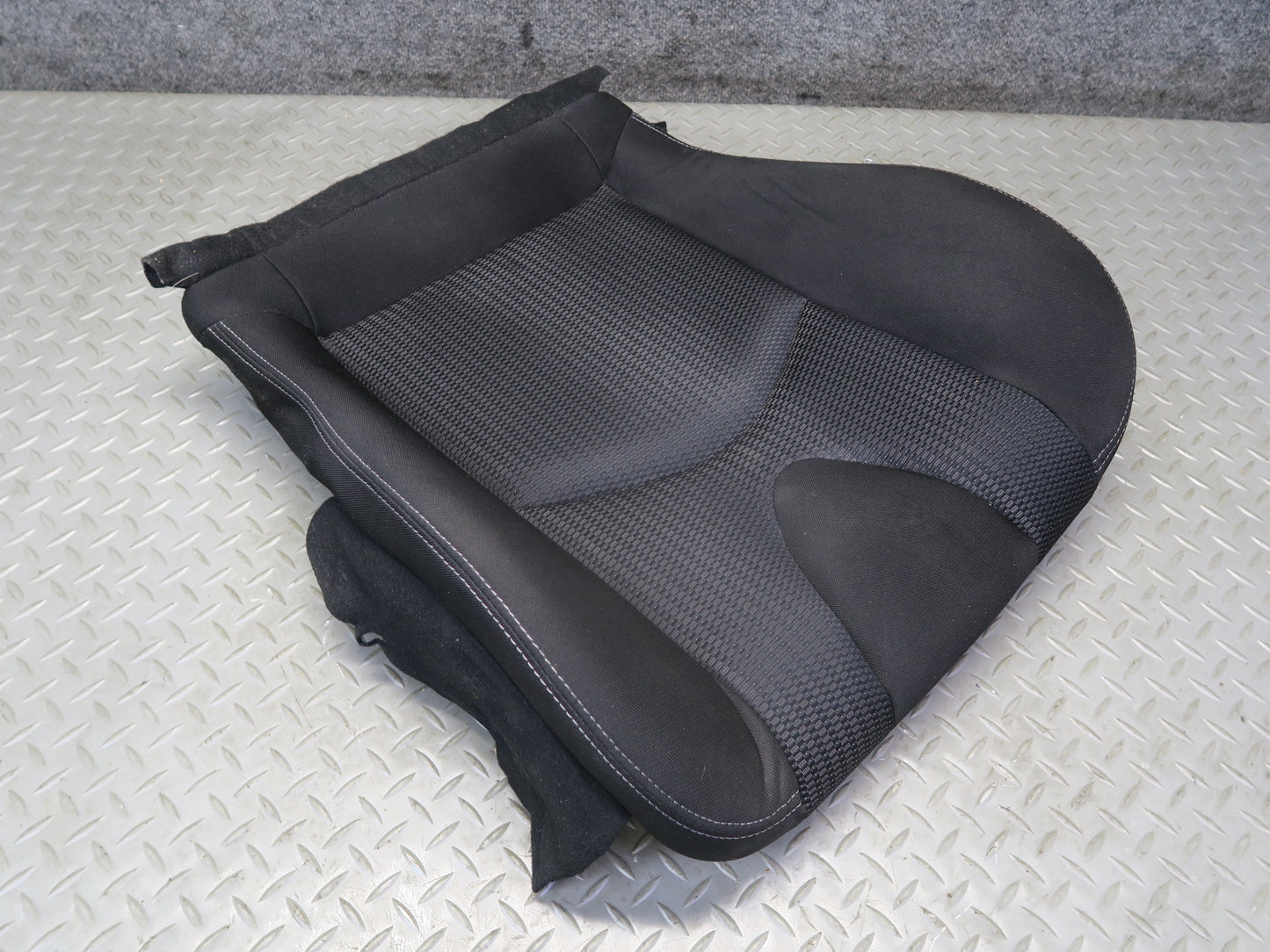 11-20 Nissan Z34 370Z Coupe Front Left Seat Lower Cloth Cushion Black 31K OEM