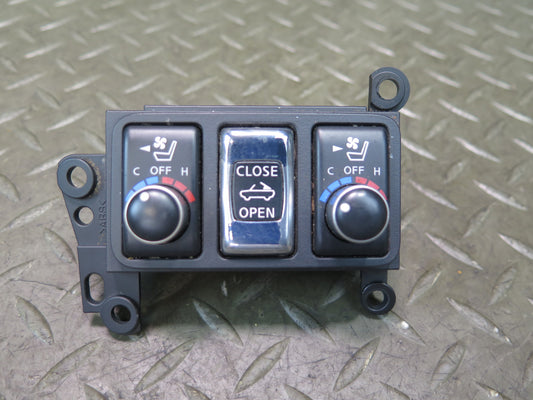 10-19 Nissan 370Z Z34 Convertible Center Console Roof & Seat Climate Switch OEM