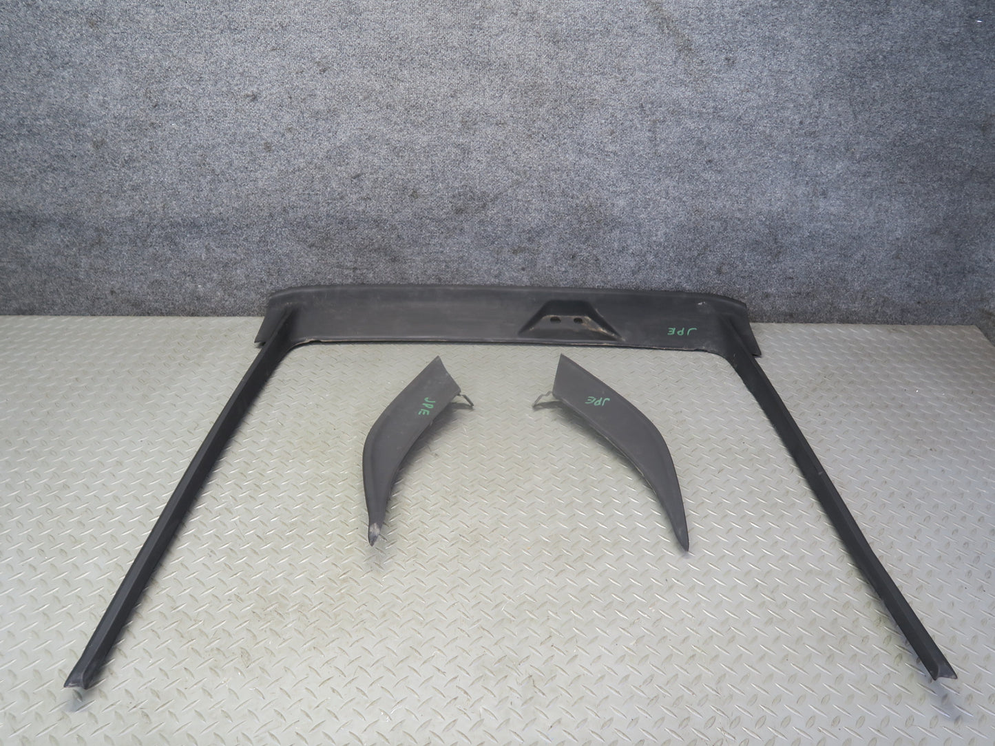 1983-1986 Porsche 928 S Rear Trunk Lid Spoiler w Left & Right Side Extension Set