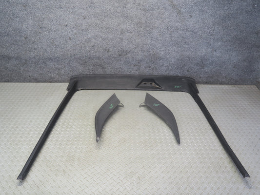 1983-1986 Porsche 928 S Rear Trunk Lid Spoiler w Left & Right Side Extension Set