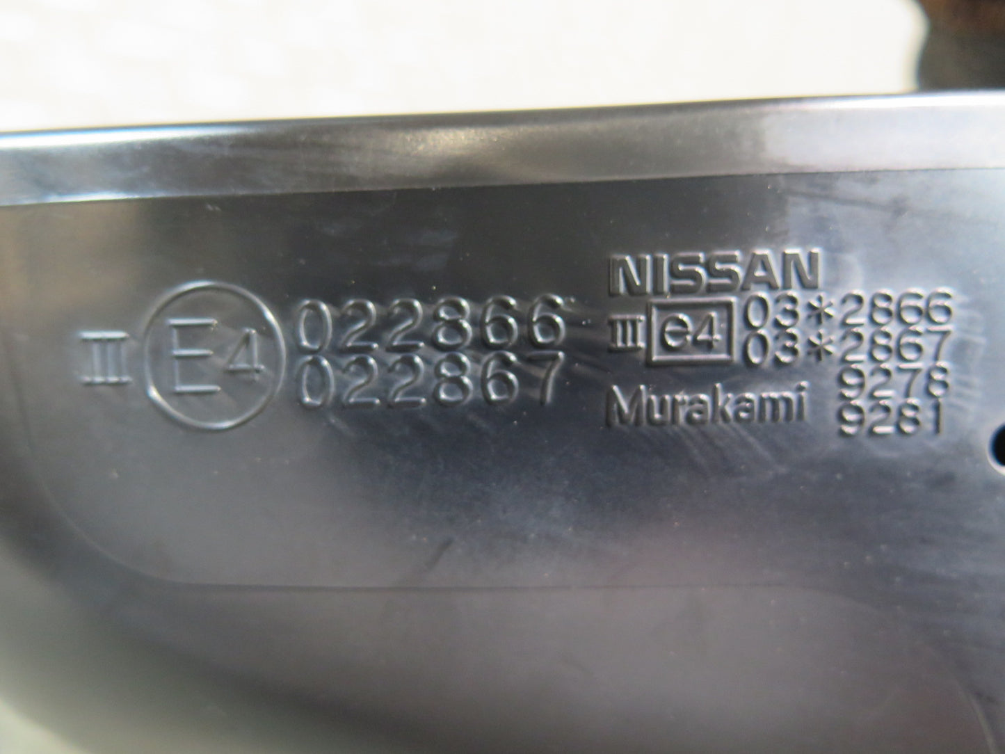 09-20 Nissan 370Z Z34 Left Door Side View Exterior Power Heated Mirror OEM