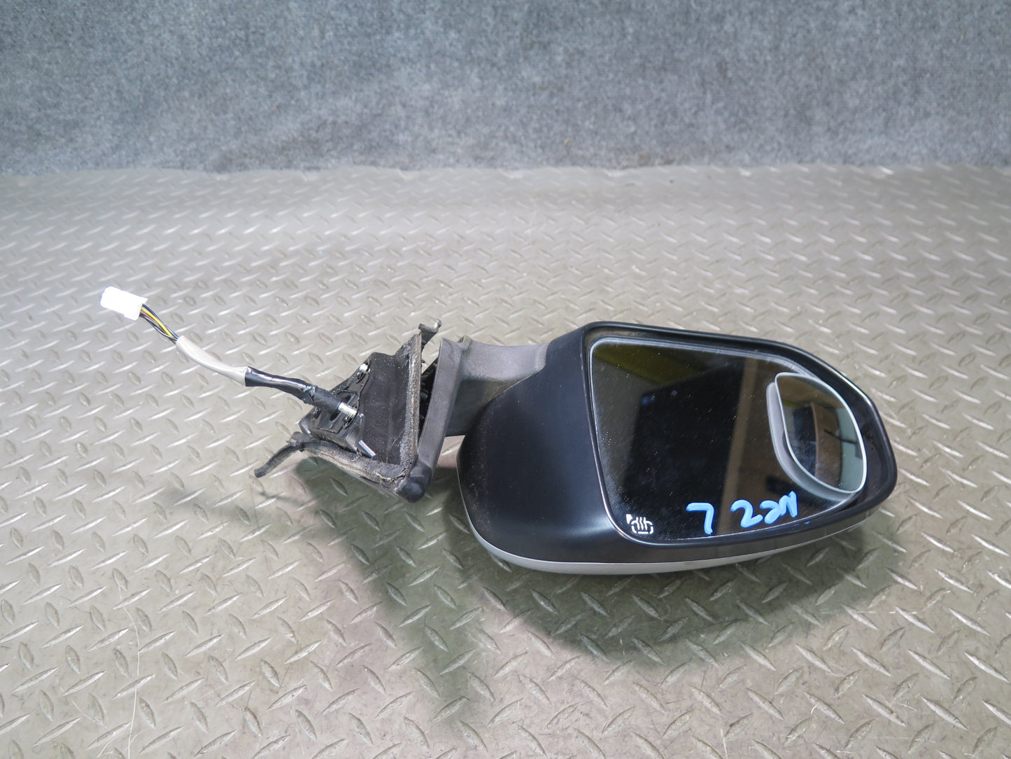 09-20 Nissan 370Z Z34 Left Door Side View Exterior Power Heated Mirror OEM