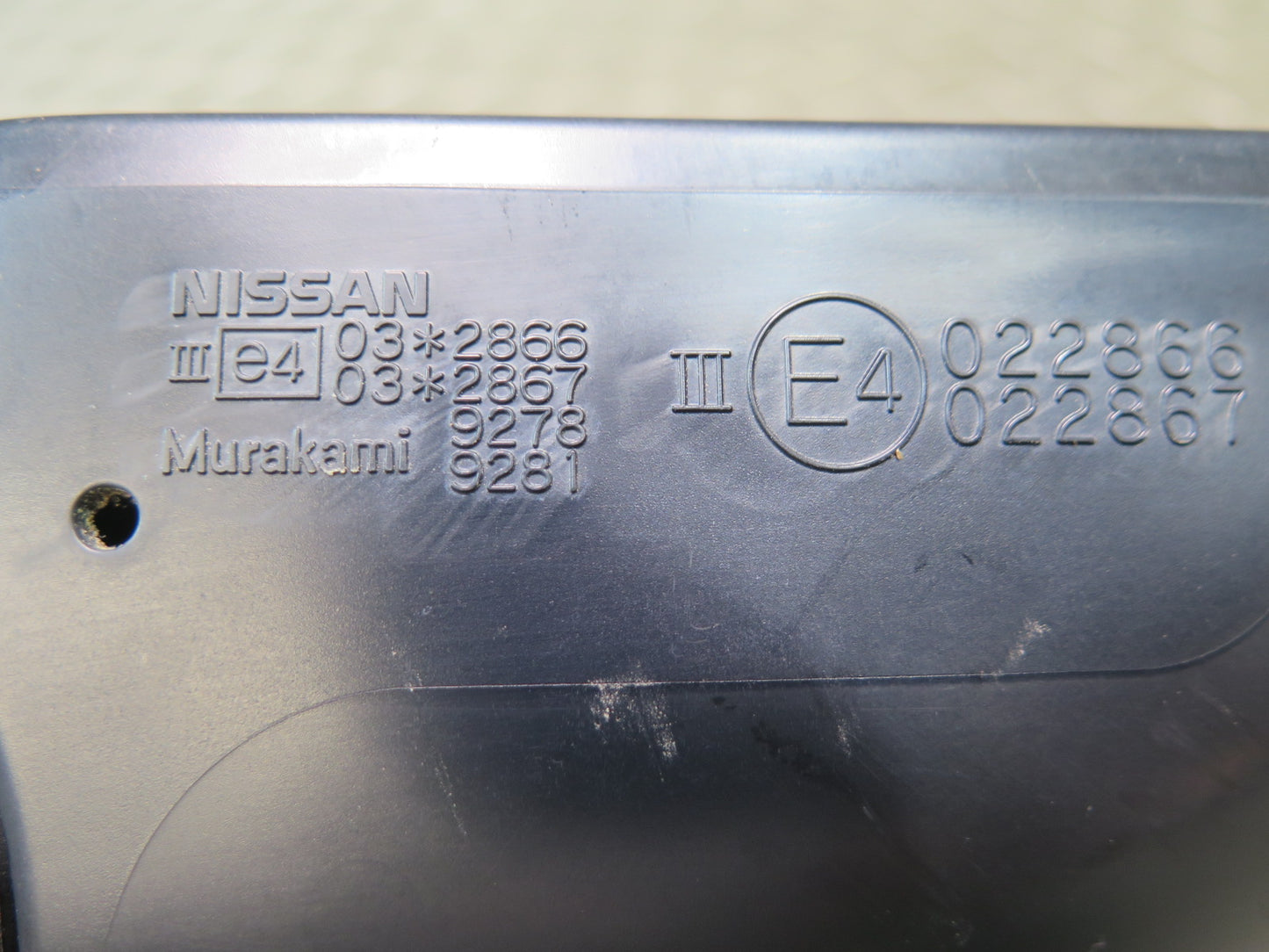 09-20 Nissan 370Z Z34 Right Door Side View Exterior Power Heated Mirror OEM