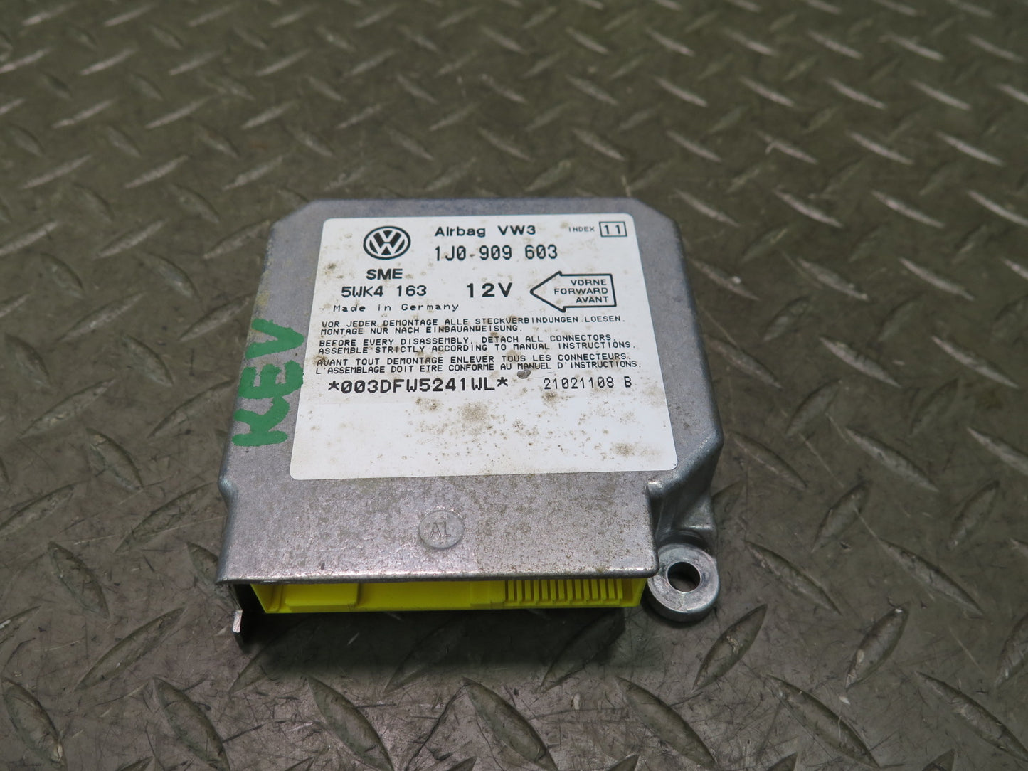 99-03 VW EUROVAN T4 MV SRS AIRBAG CONTROL MODULE UNIT 1J0909603 OEM