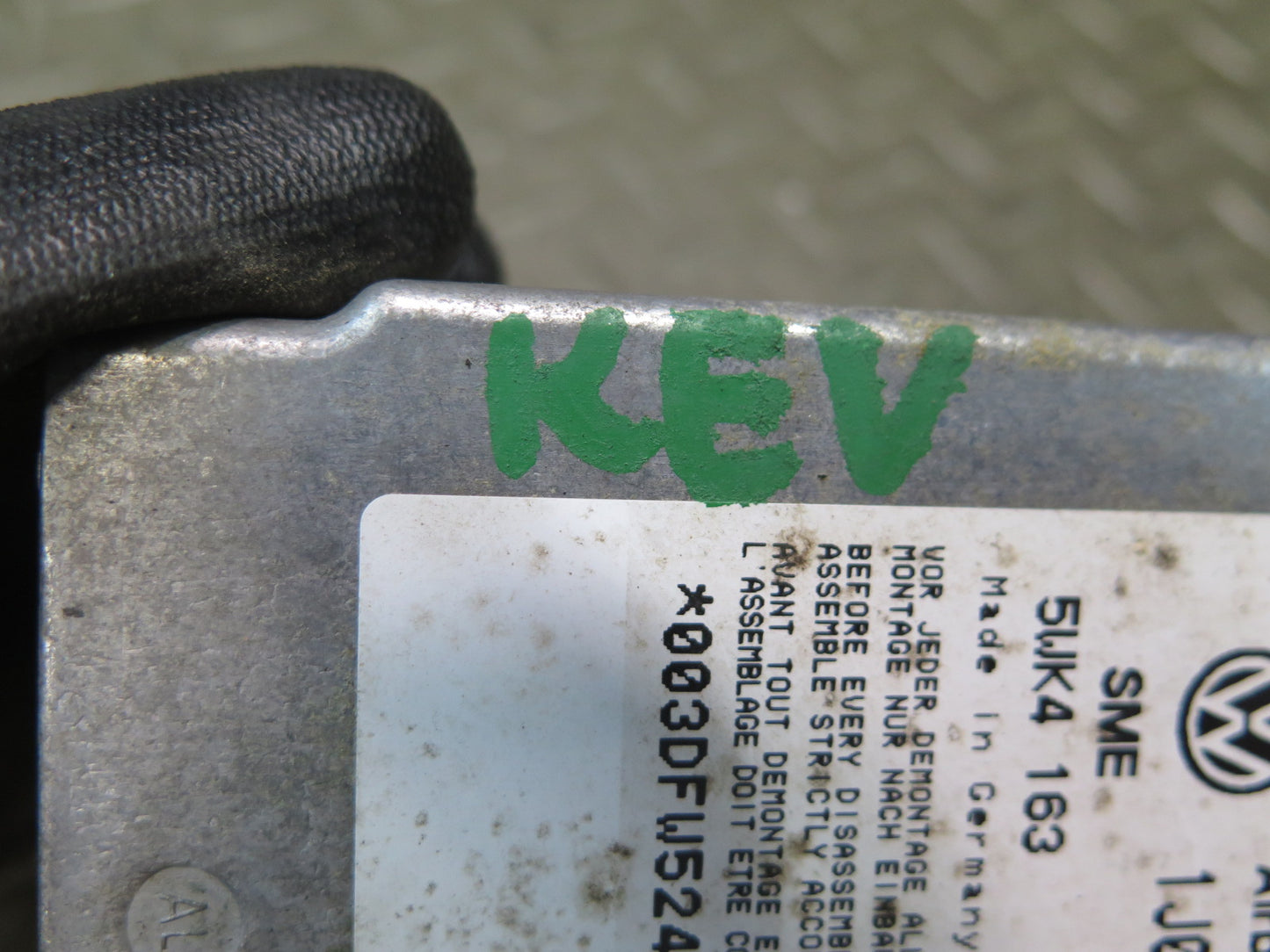 99-03 VW EUROVAN T4 MV SRS AIRBAG CONTROL MODULE UNIT 1J0909603 OEM