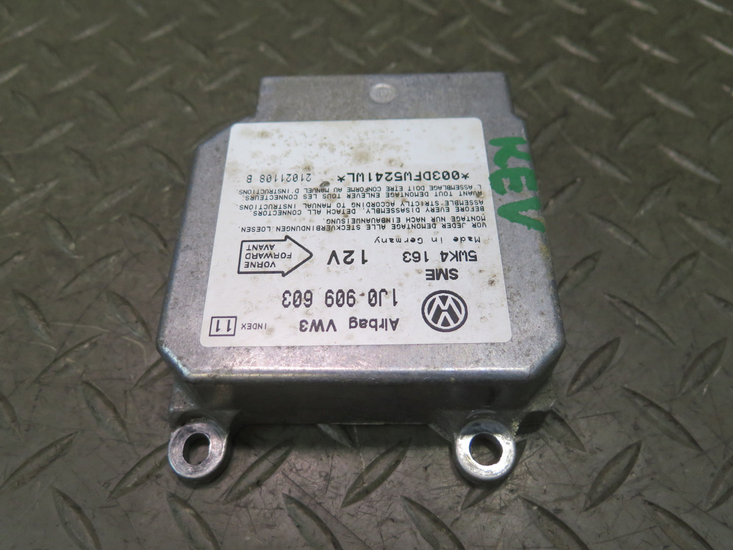 99-03 VW EUROVAN T4 MV SRS AIRBAG CONTROL MODULE UNIT 1J0909603 OEM
