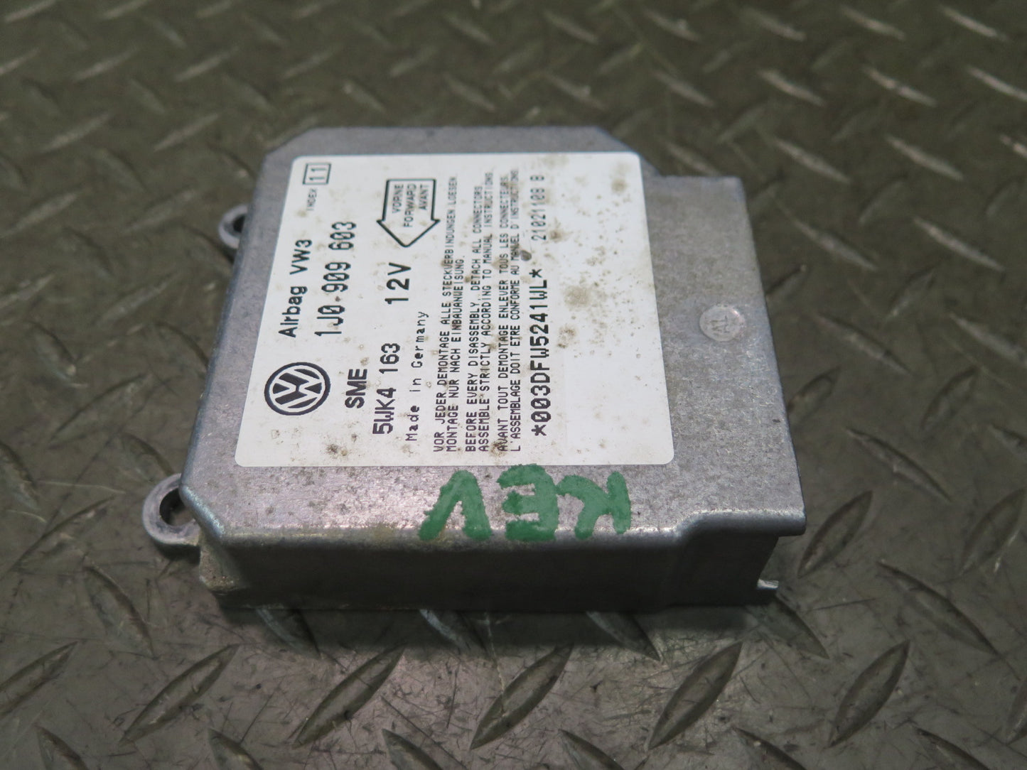 99-03 VW EUROVAN T4 MV SRS AIRBAG CONTROL MODULE UNIT 1J0909603 OEM