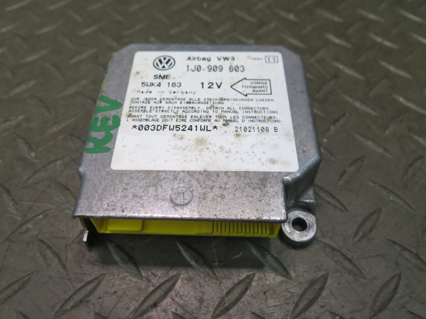 99-03 VW EUROVAN T4 MV SRS AIRBAG CONTROL MODULE UNIT 1J0909603 OEM