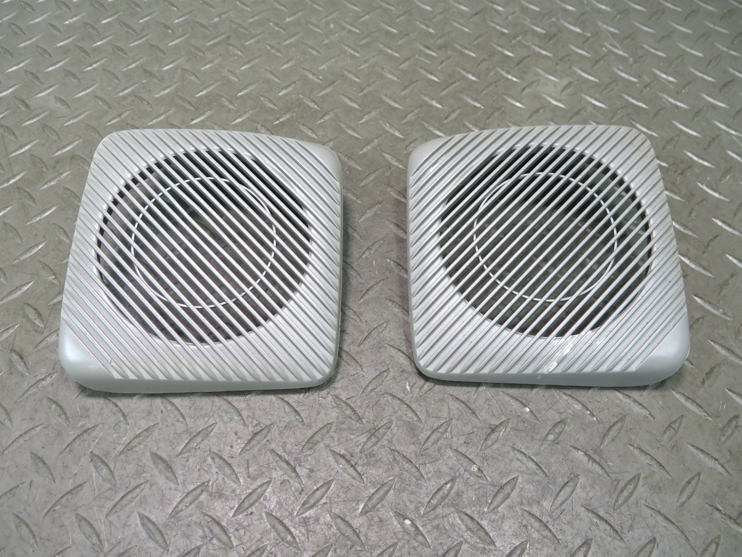 99-03 VW Eurovan T4 Set of 2 Rear Left & Right Speaker Grille Cover Gray OEM