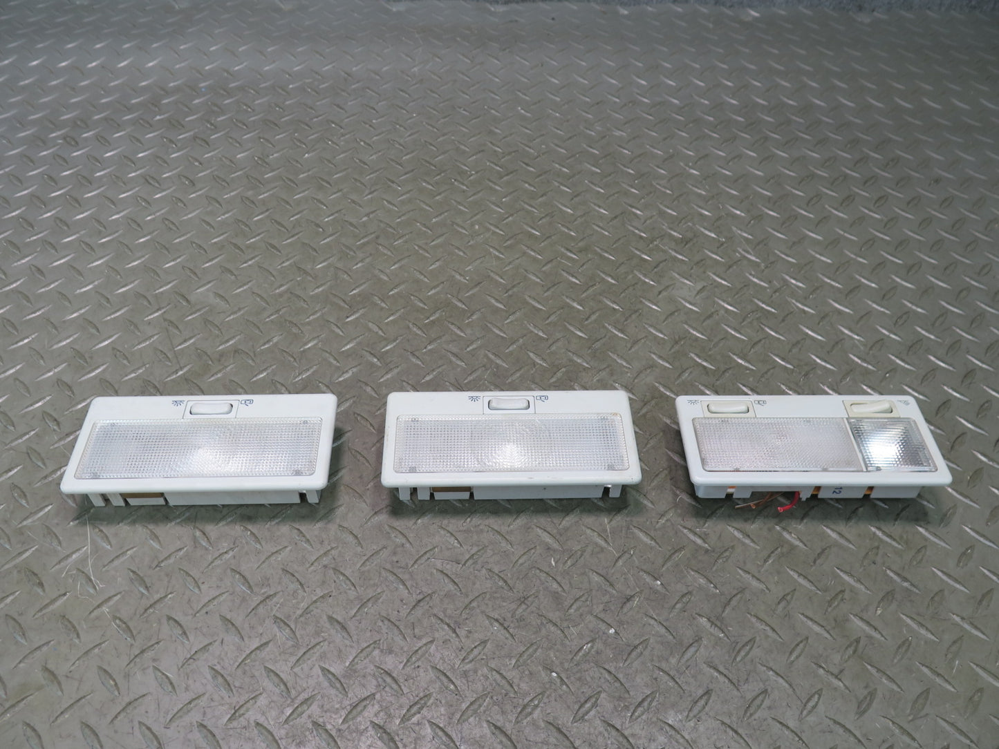 99-03 VW Eurovan T4 Set of 3 Front & Rear Interior Dome Reading Light Lamp OEM