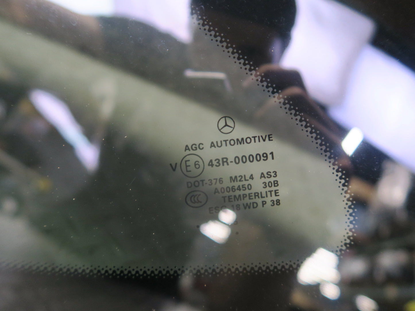 12-18 Mercedes W166 GLE ML350 Rear Left Quarter Window Glass OEM