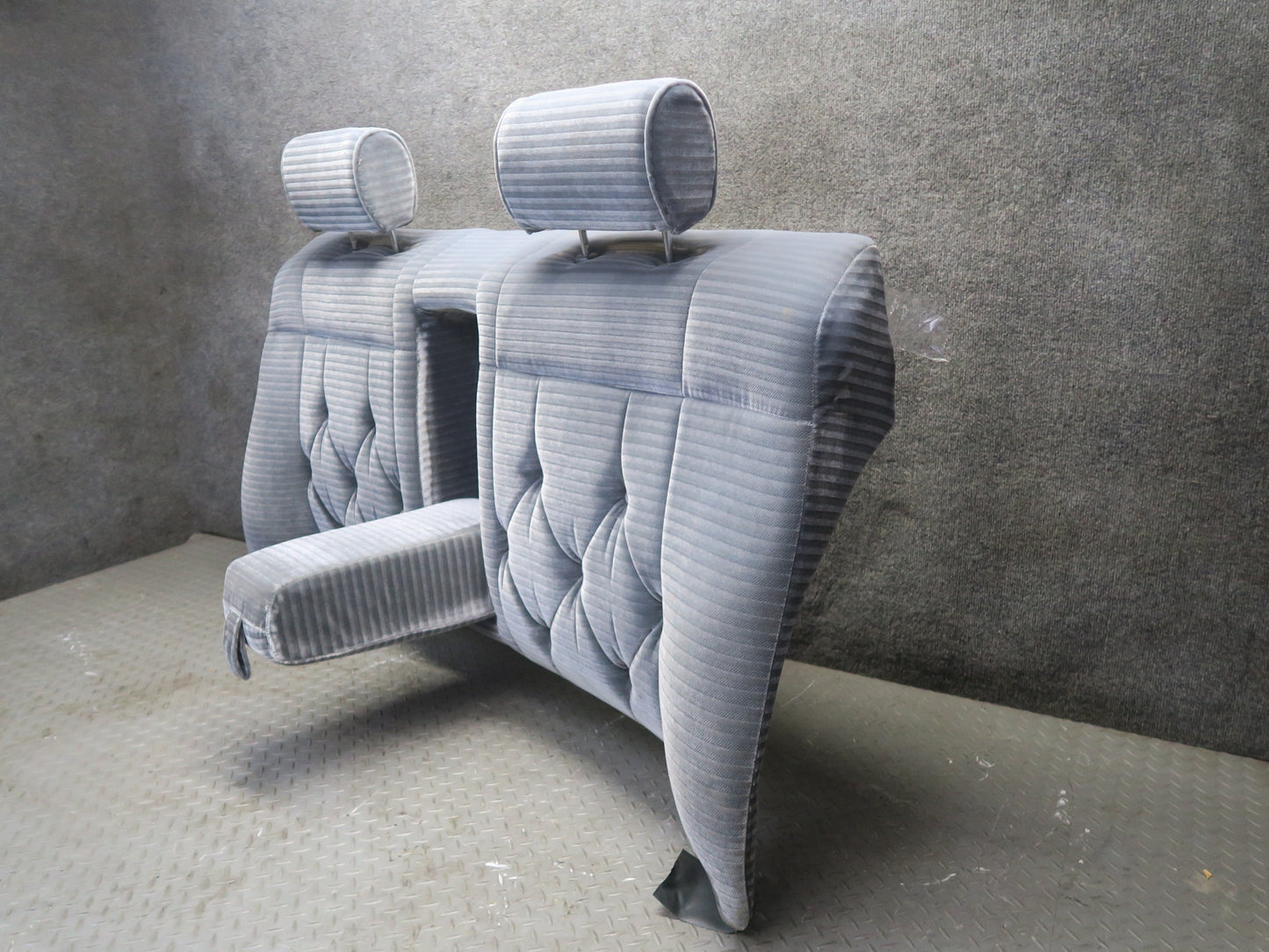 84-88 Toyota Cressida MX73 Luxury Sedan Front & Rear Velour Seat Blue Set OEM
