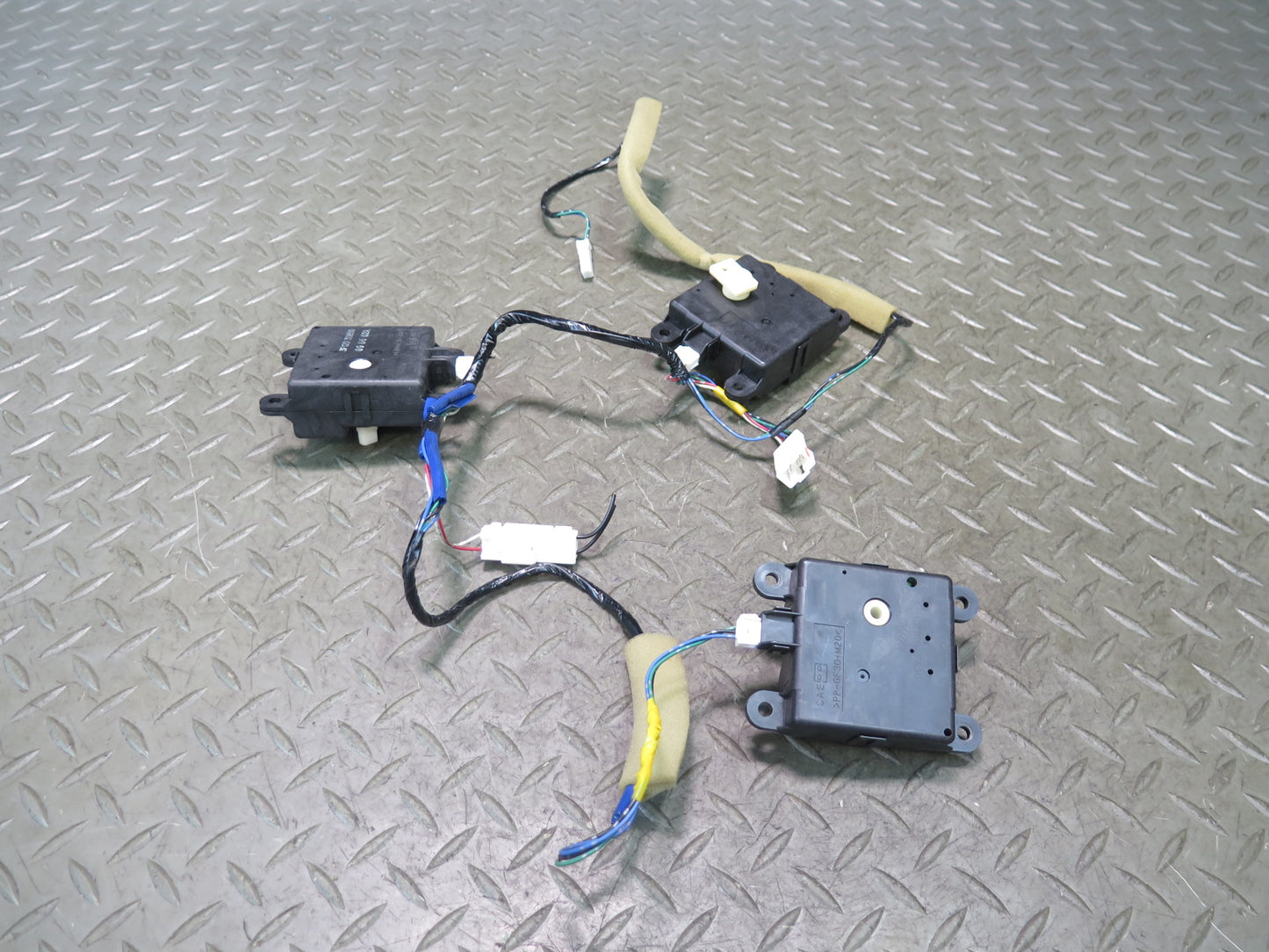 09-20 Nissan Z34 370Z Set of 3 A/C Heater Flap Door Actuator Motor Wiring OEM