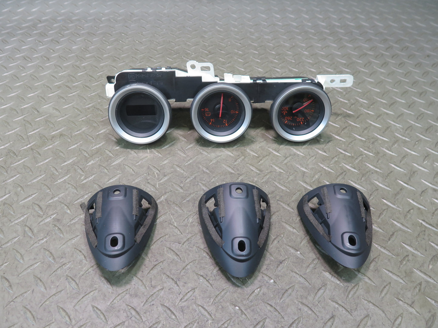 09-20 Nissan Z34 370Z Front Dash Center Tripod Gauge Cluster With Mounting OEM
